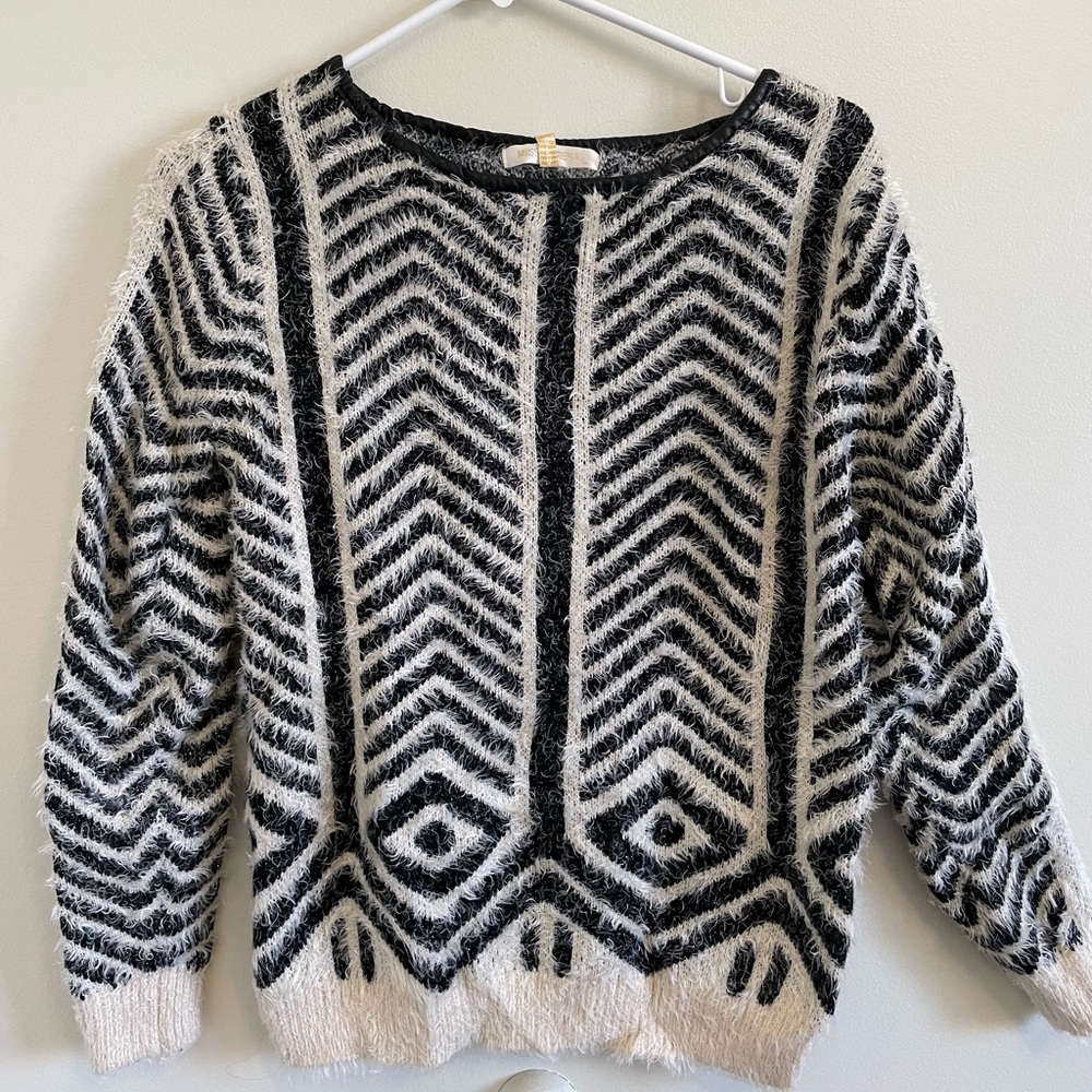 Tribal Sweater in Black & White